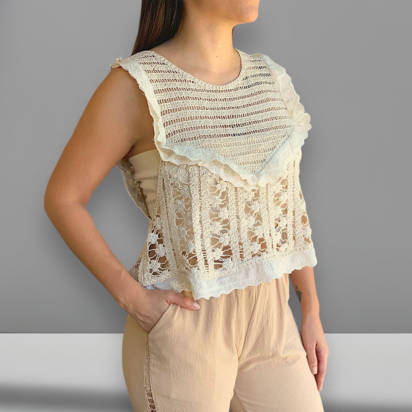 Blusa Crochet Fefa