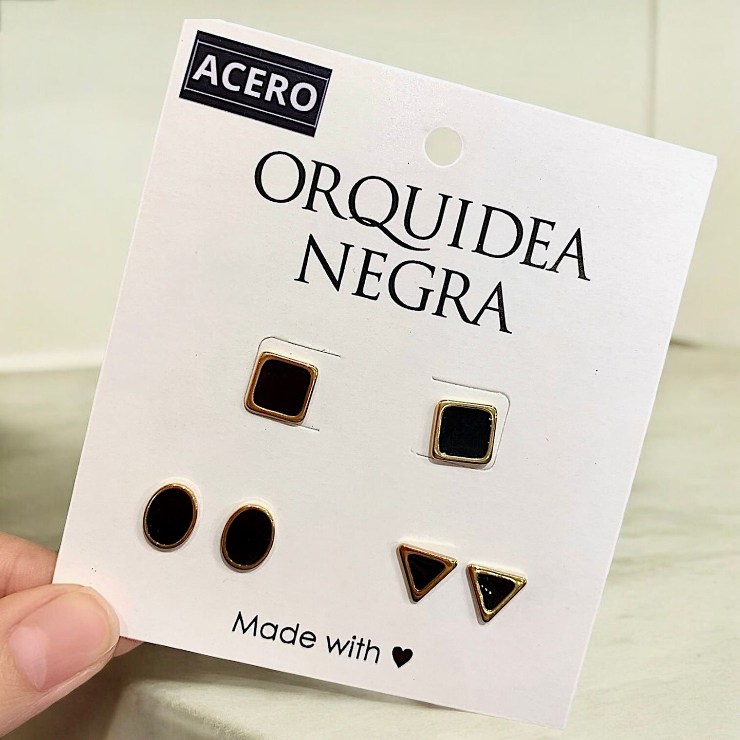 Set Aros Acero Julie