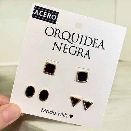 Set Aros Acero Julie