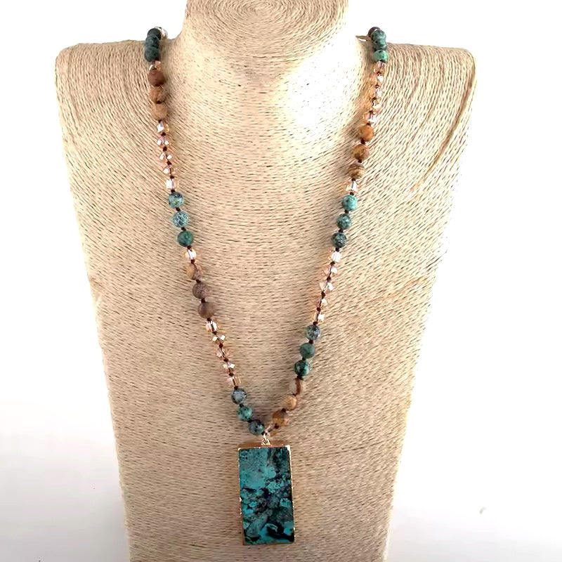Collar Largo Piedras Naturales & Cristales