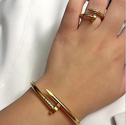 Pulsera & Anillo Acero Ada