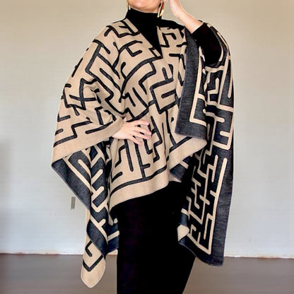 Ruana Reversible Maika