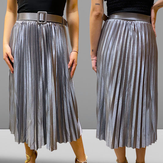 Pollera Plisada con Cinto Zoe