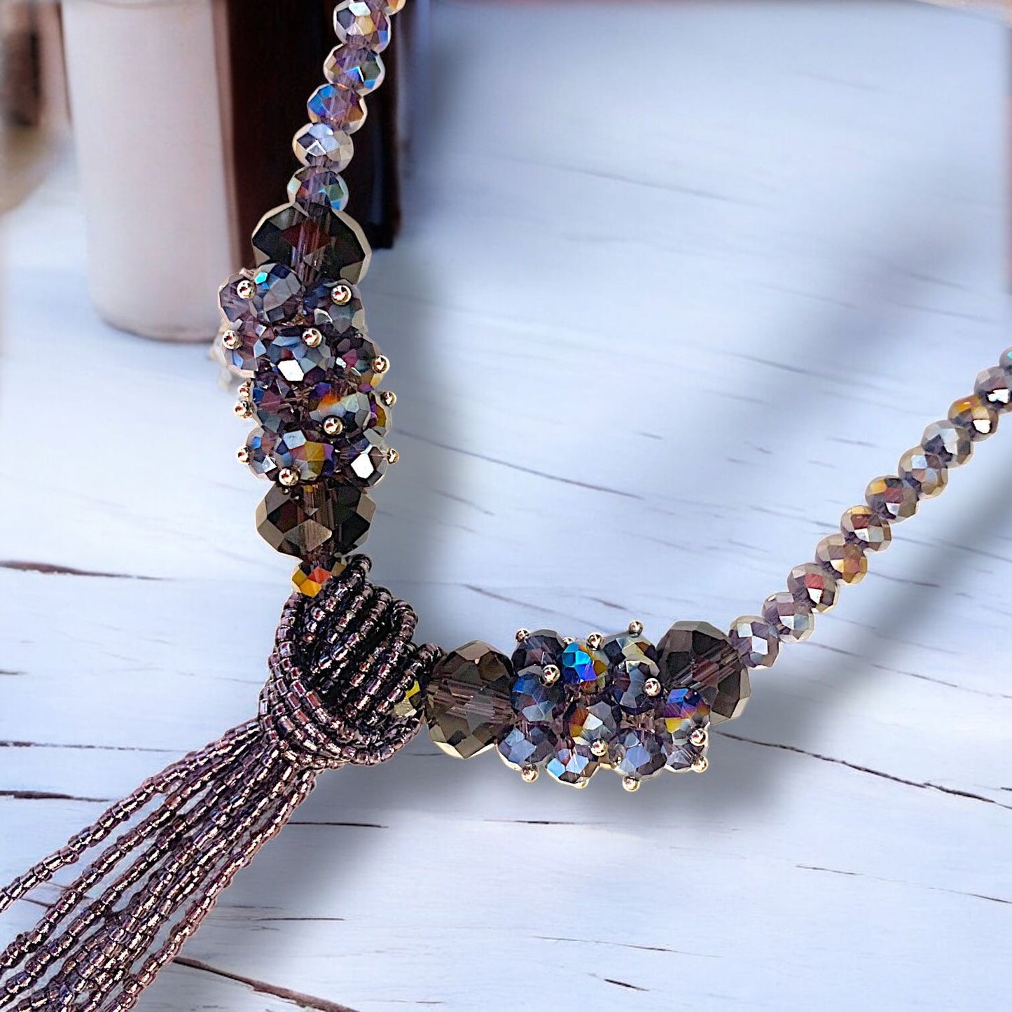 Collar Largo Cristales Zoe