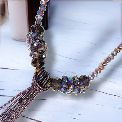 Collar Largo Cristales Zoe