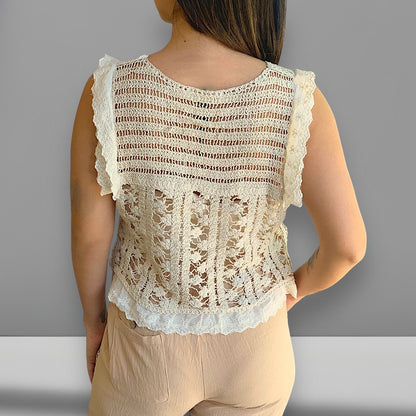 Blusa Crochet Fefa