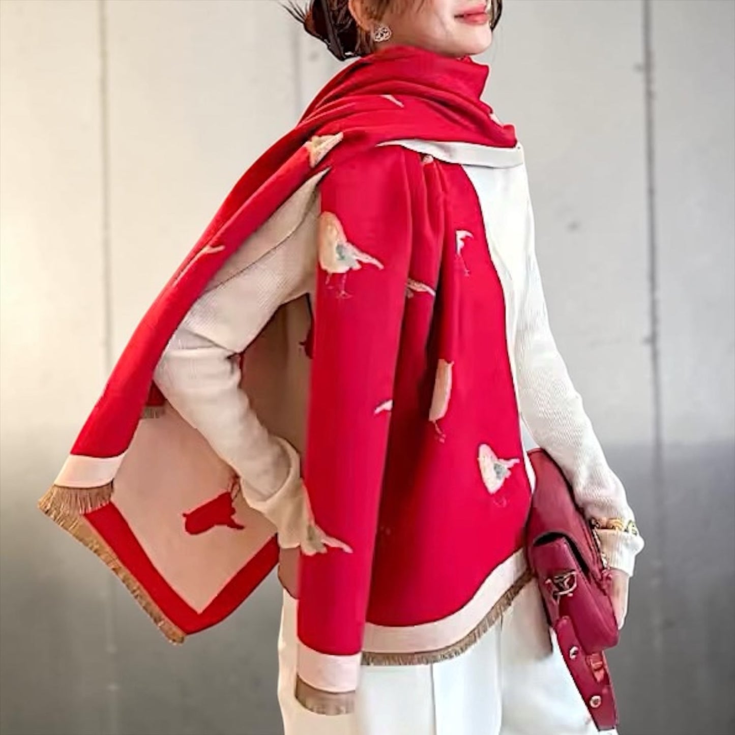 Pashmina/Chal/Bufanda Reversible