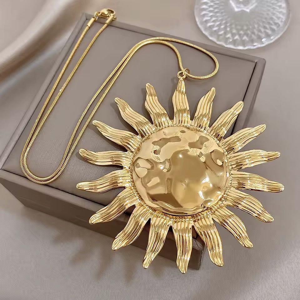 Collar Acero Sol
