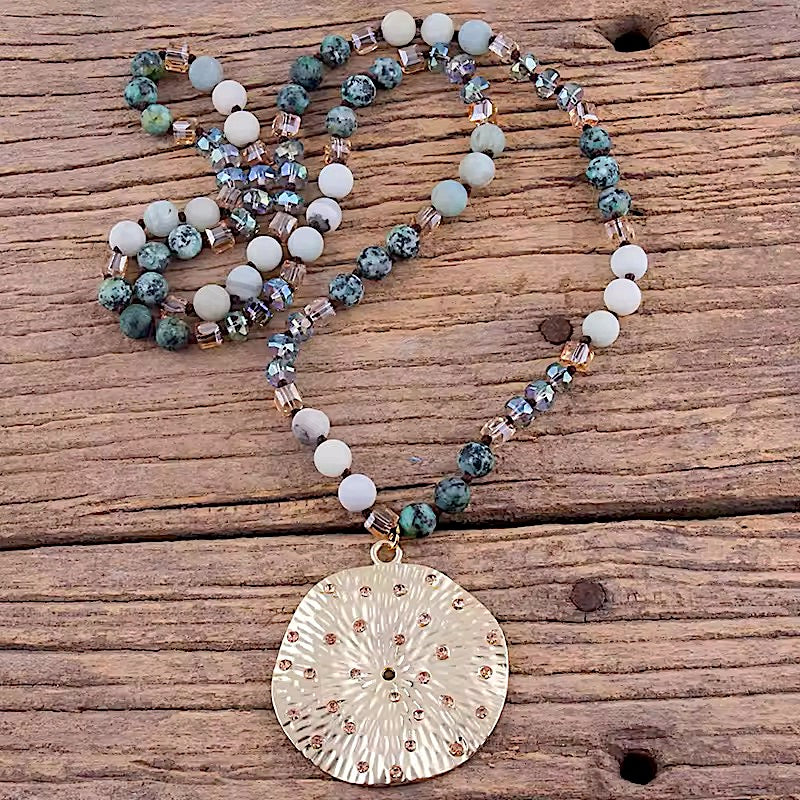 Collar Largo Piedras Naturales