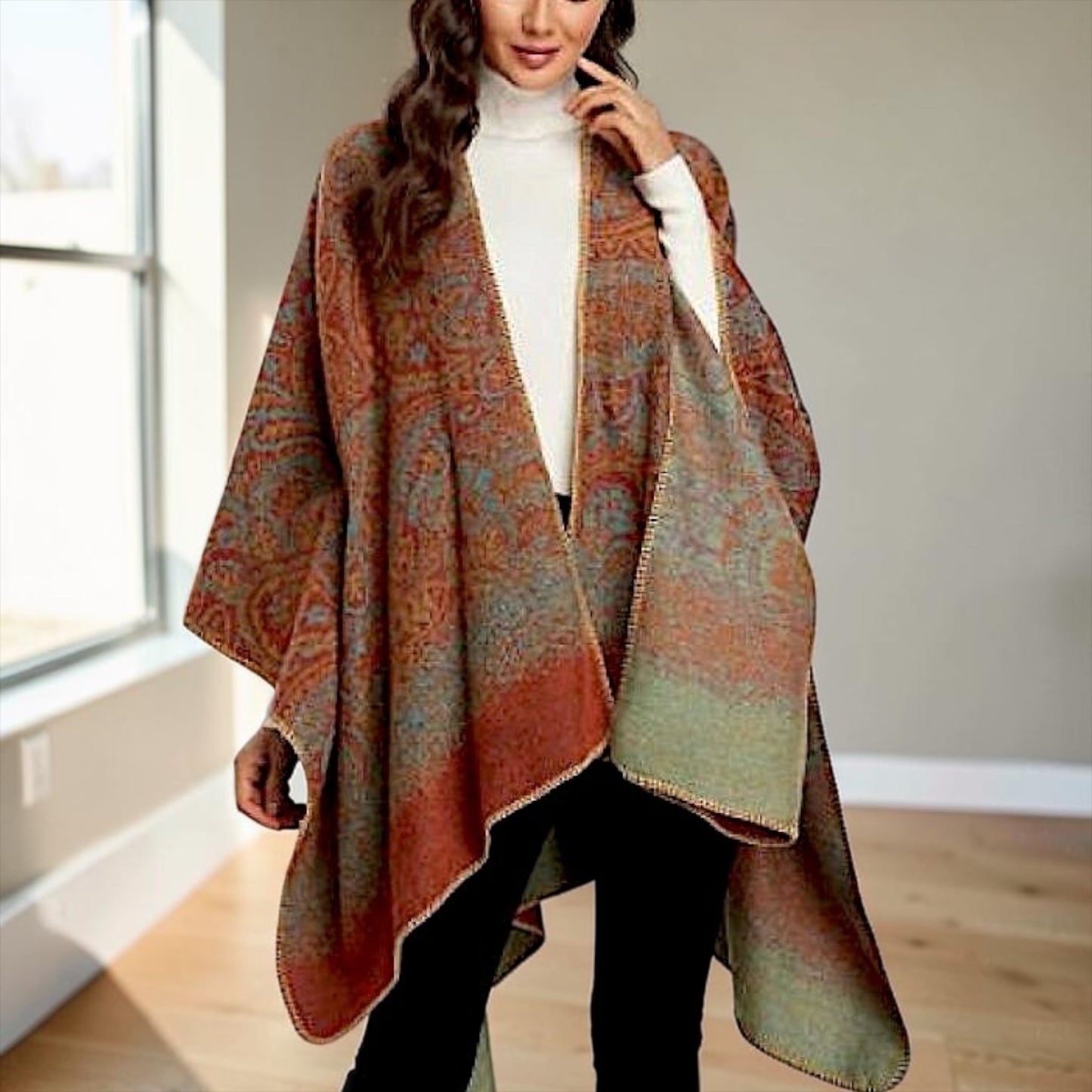 Ruana Reversible Edna