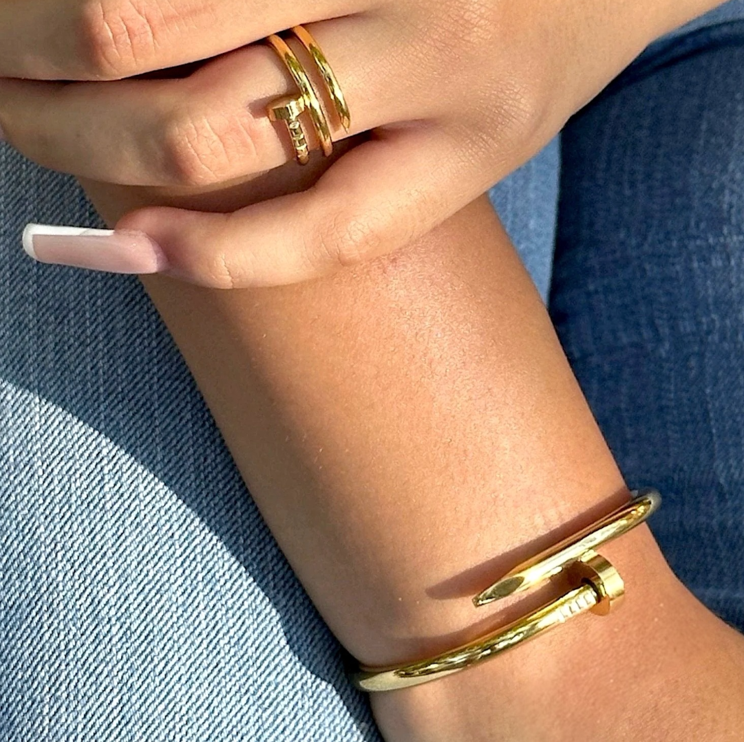 Pulsera & Anillo Acero Ada
