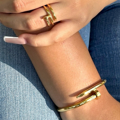 Pulsera & Anillo Acero Ada