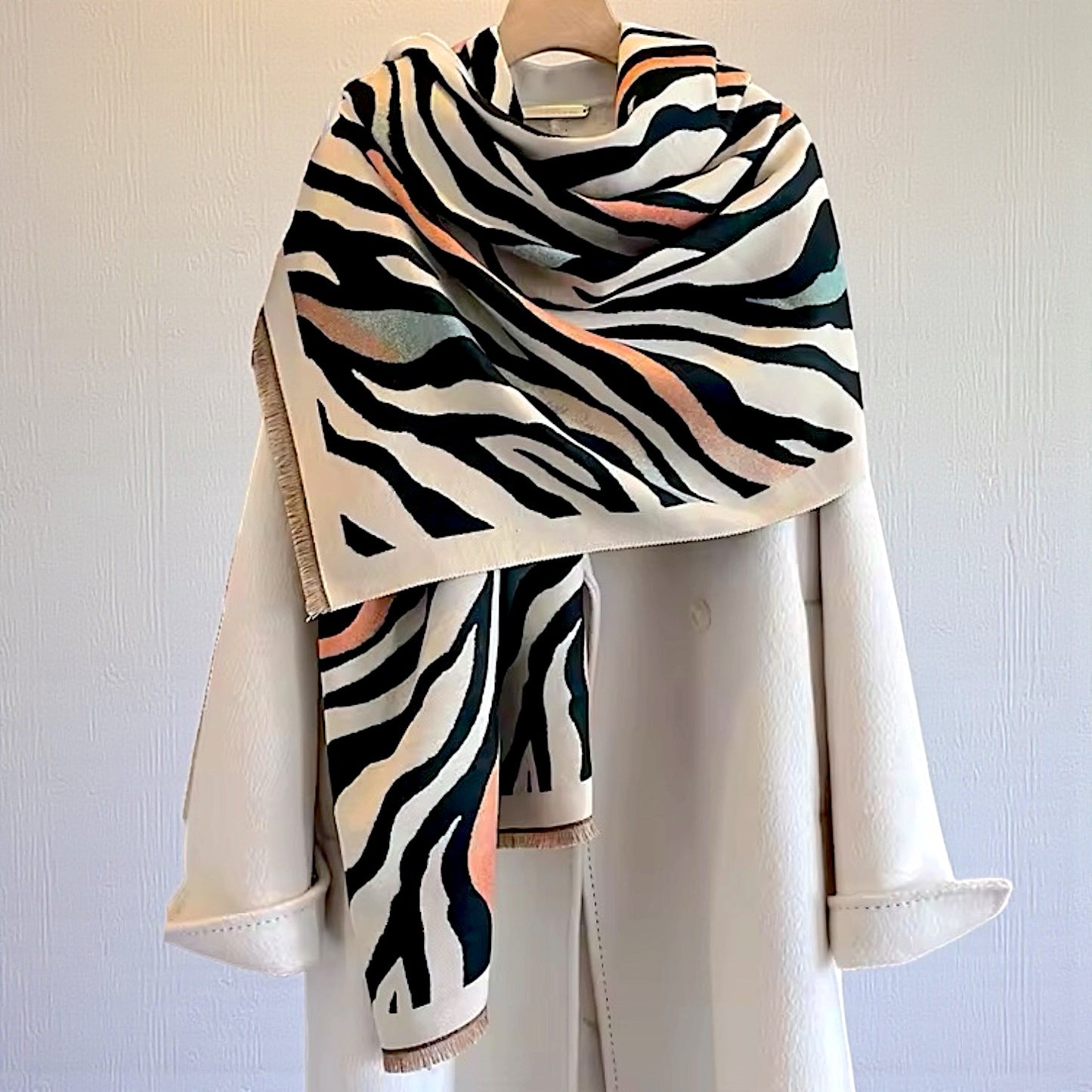 Pashmina/Chal/Bufanda Reversible