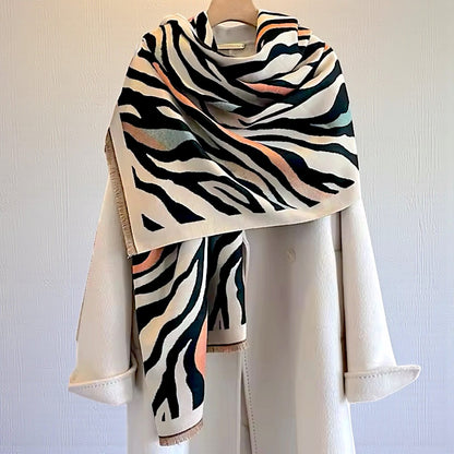 Pashmina/Chal/Bufanda Reversible