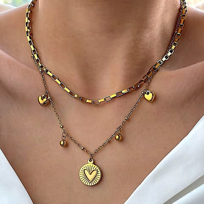 Collar & Aro Acero Anne