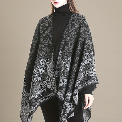 Ruana Reversible Fío