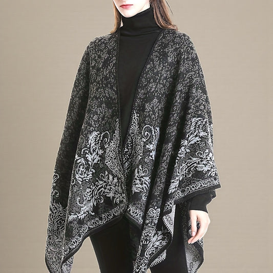 Ruana Reversible Fío