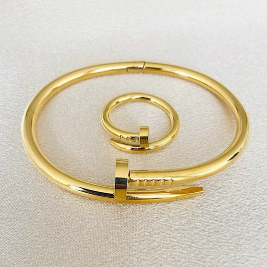 Pulsera & Anillo Acero Ada