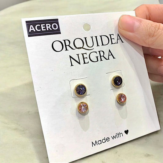 Set Aros Acero Greta