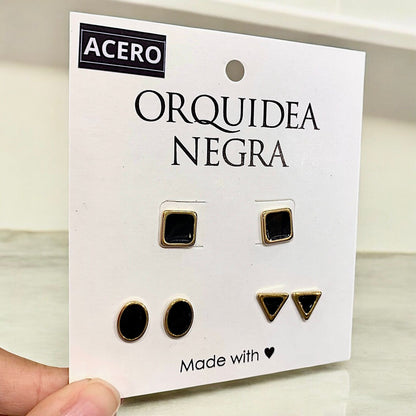 Set Aros Acero Julie