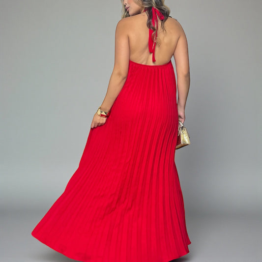 Vestido Plisado Gala