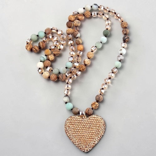 Collar Largo Piedras Naturales & Cristales