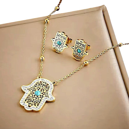 Collar & Aro Acero Zoe