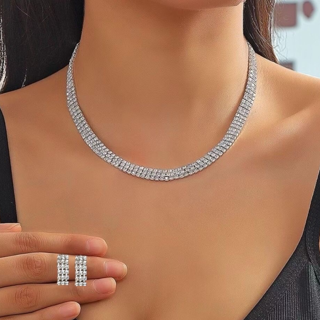 Collar & Aros Strass