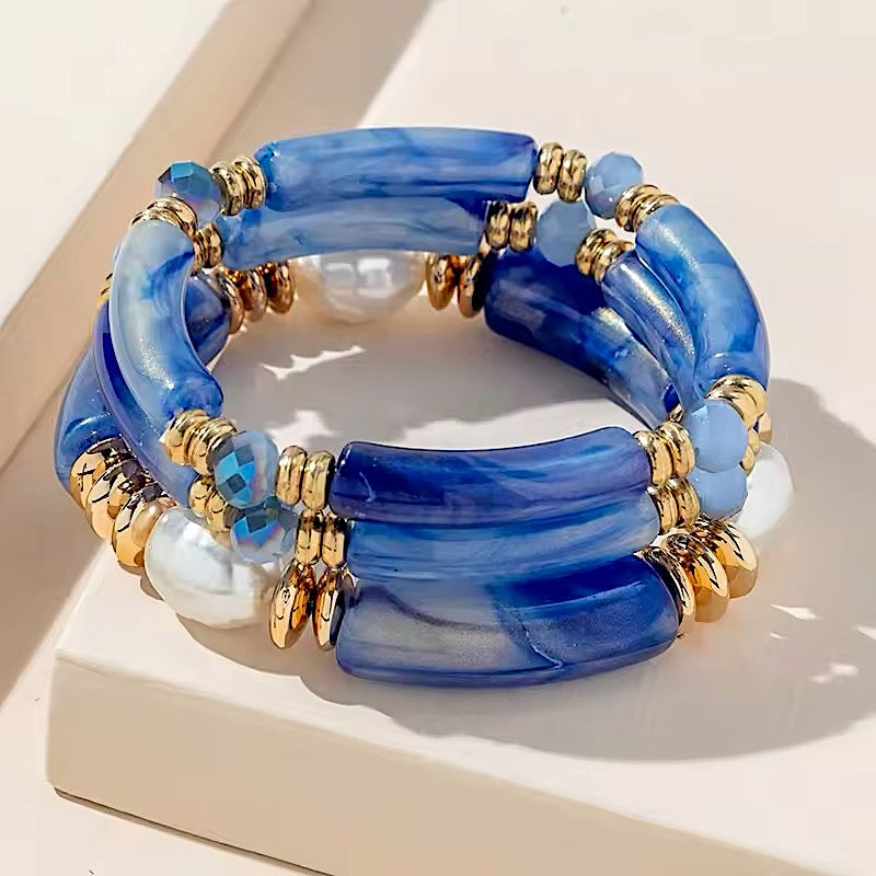 Set Pulseras Elastizadas Sara
