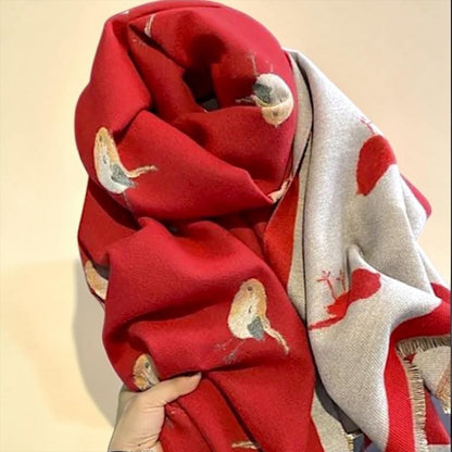 Pashmina/Chal/Bufanda Reversible