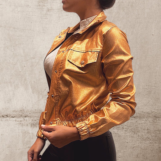 Campera Matalizada Goldie