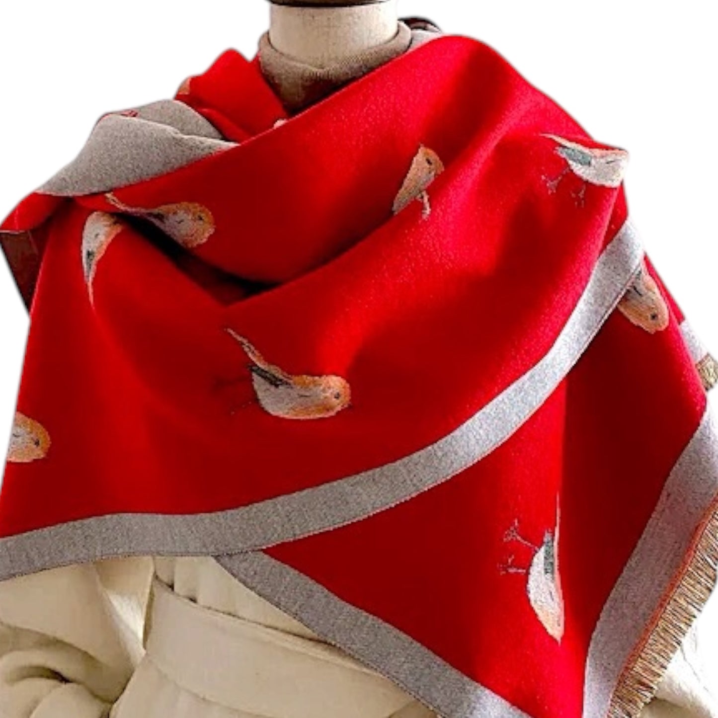 Pashmina/Chal/Bufanda Reversible