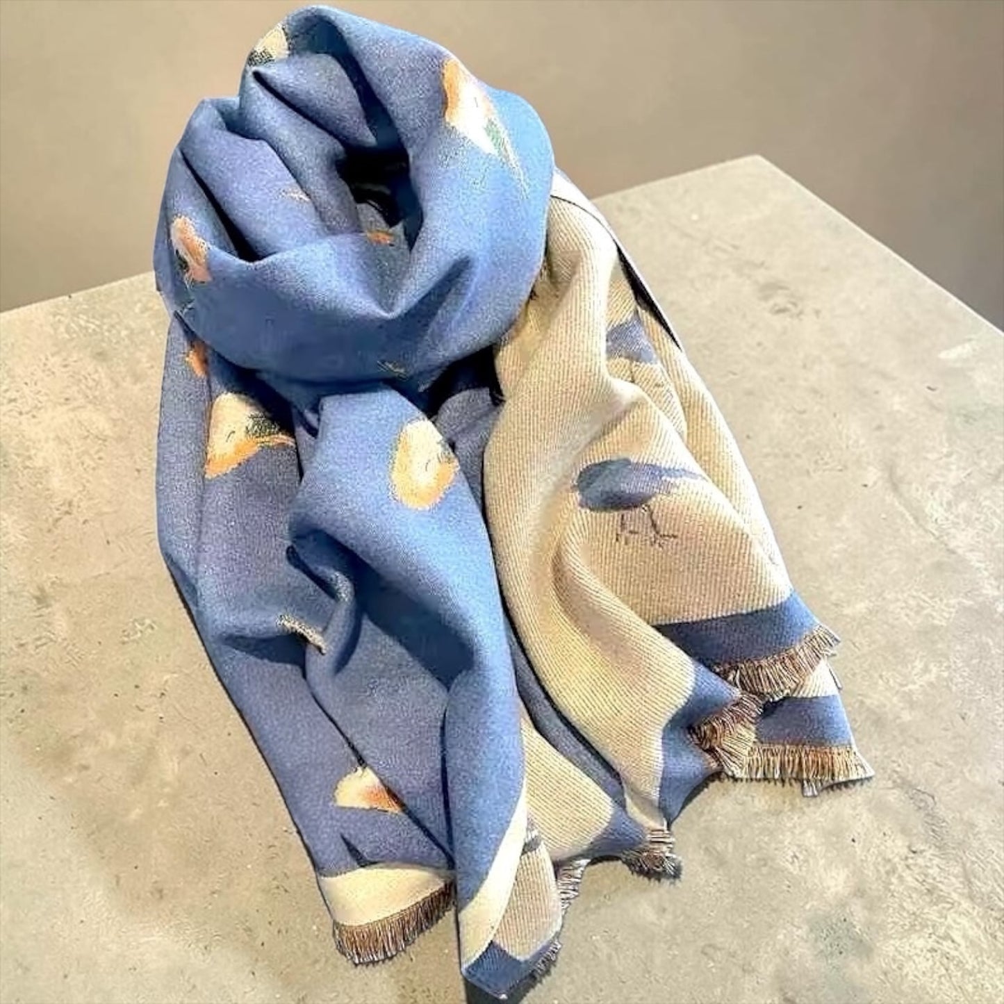 Pashmina/Chal/Bufanda Reversible