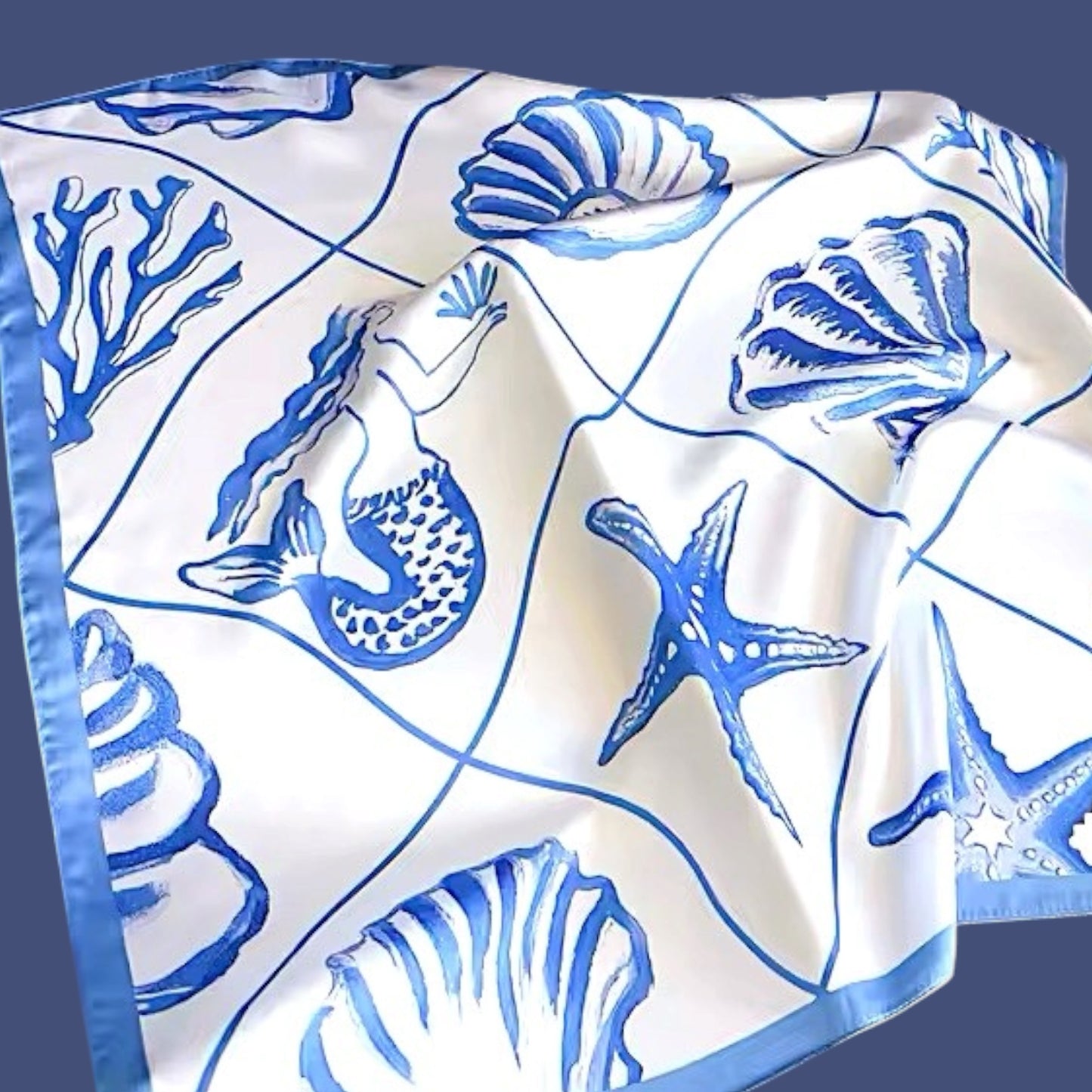 Pañuelo Seda Mar