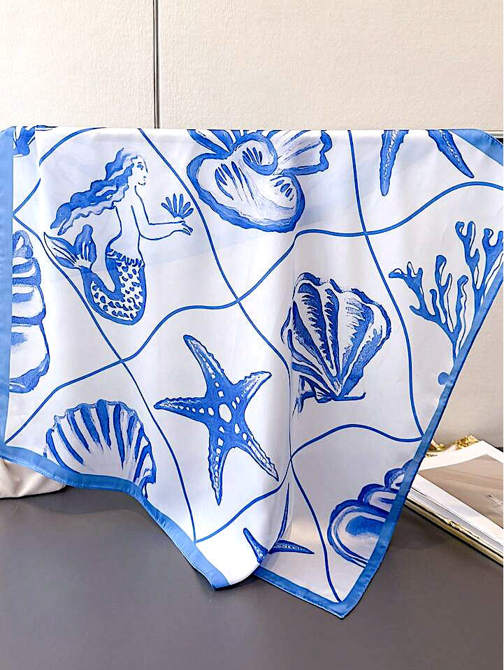 Pañuelo Seda Mar