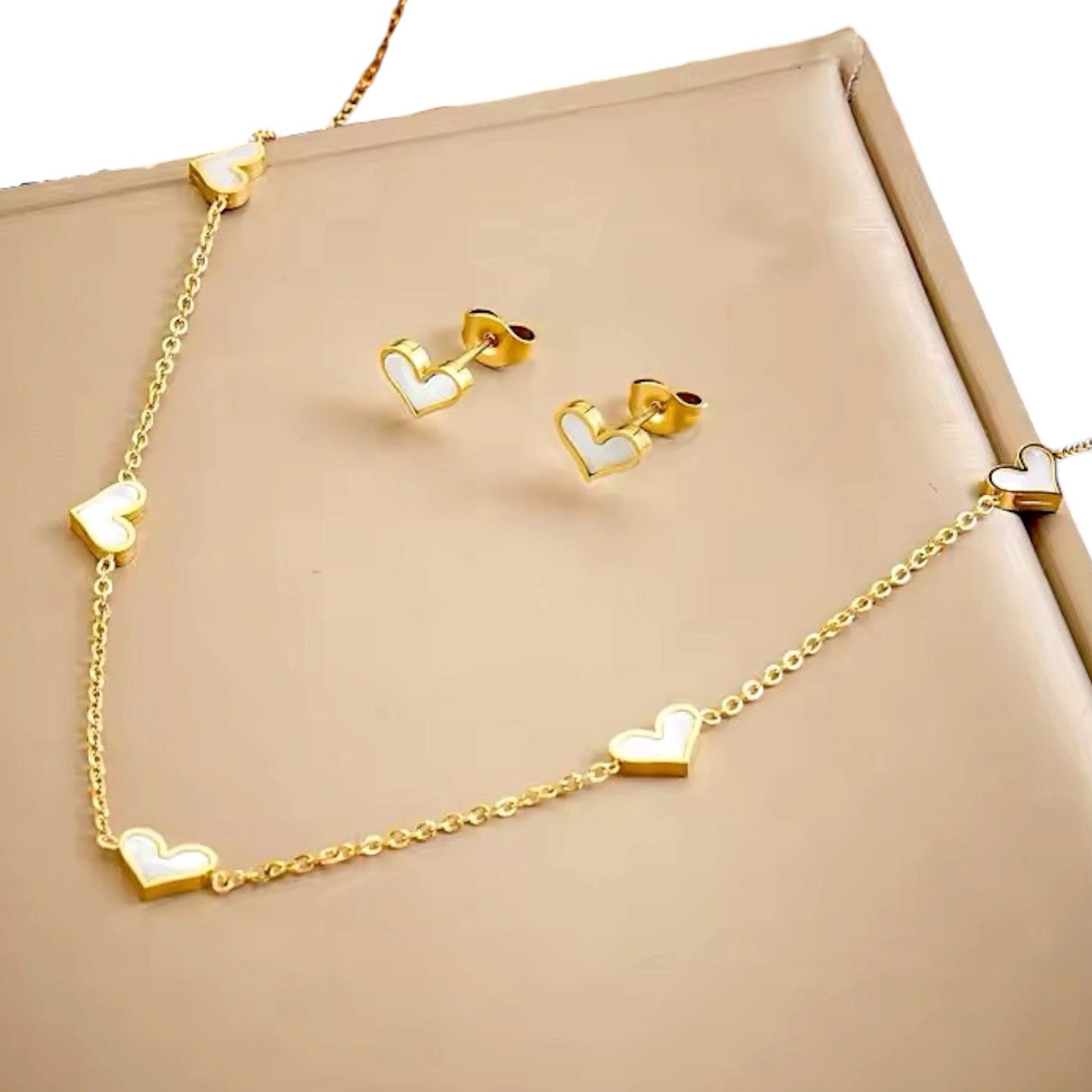 Collar & Aro Acero Mia