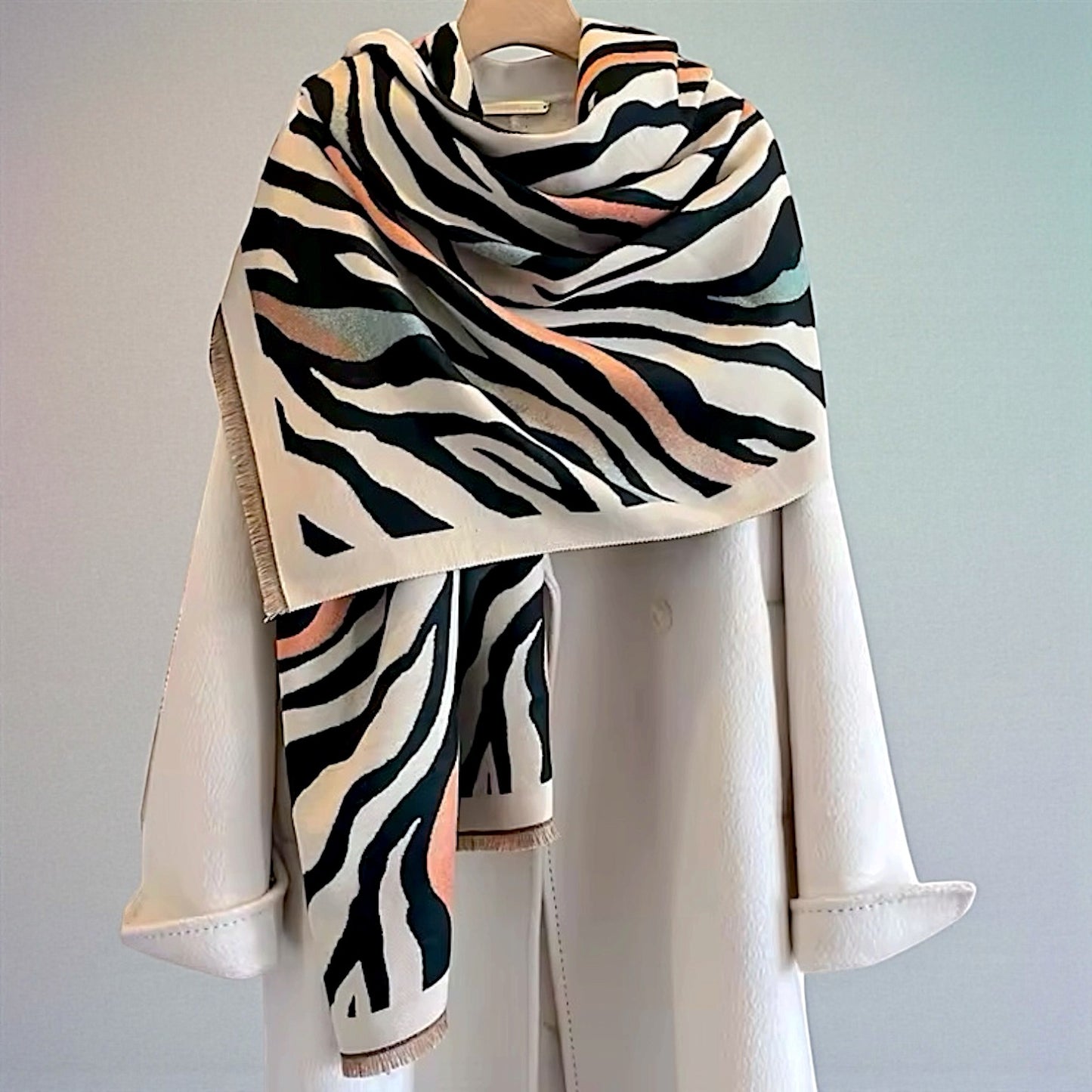 Pashmina/Chal/Bufanda Reversible