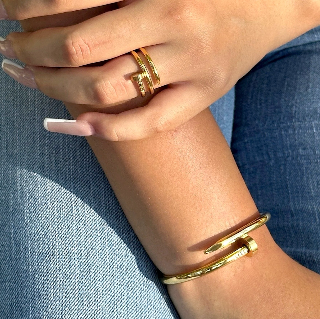Pulsera & Anillo Acero Ada