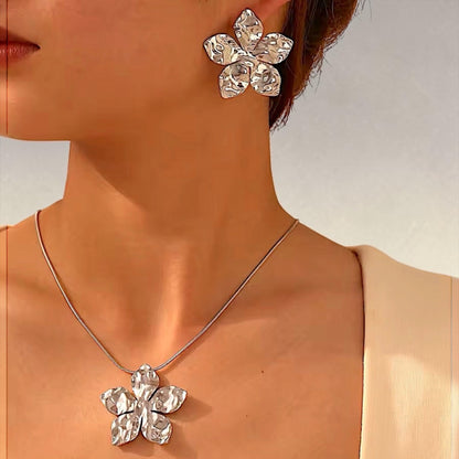 Collar + Aros Acero Ana