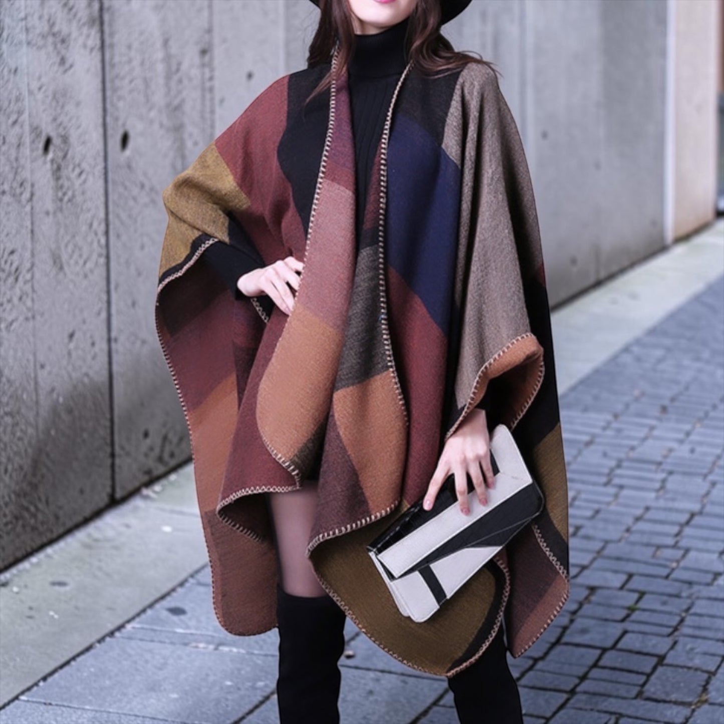 Ruana Reversible Anne