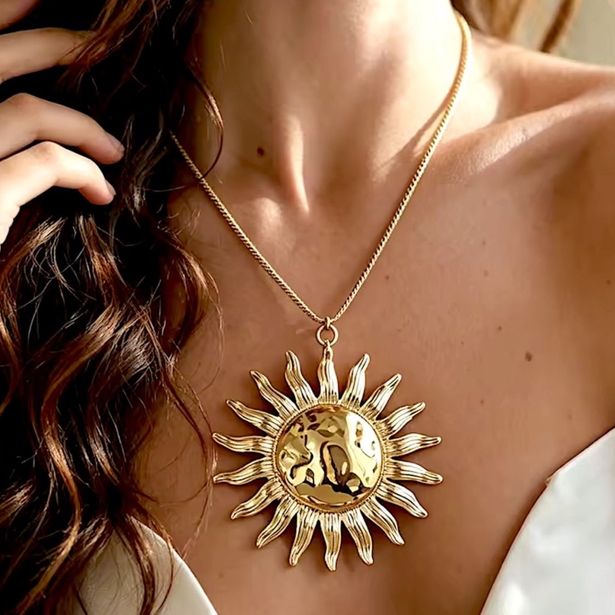 Collar Acero Sol