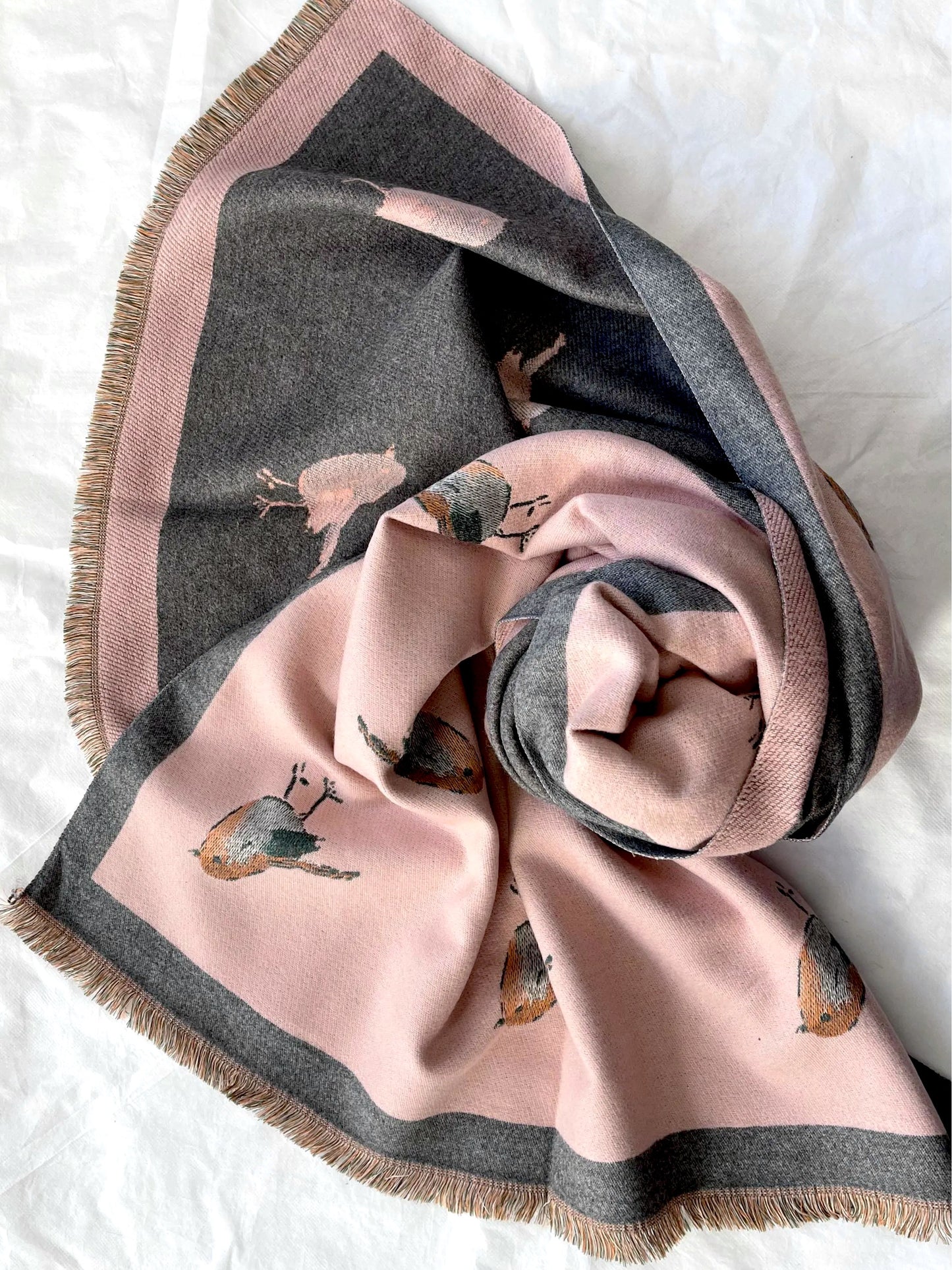 Pashmina/Chal/Bufanda Reversible