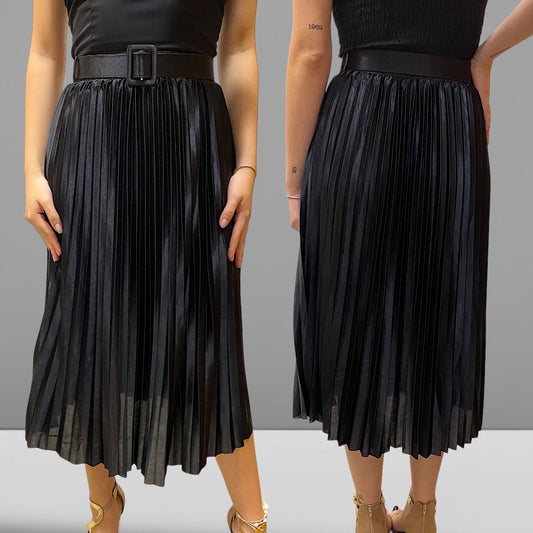 Pollera Plisada con Cinto Sol