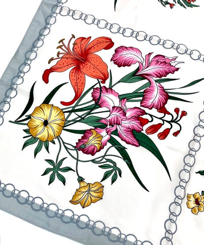 Pañuelo Seda Flor