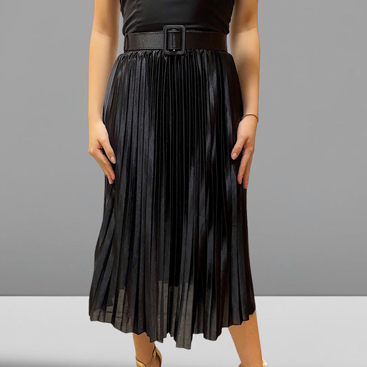 Pollera Plisada con Cinto Sol