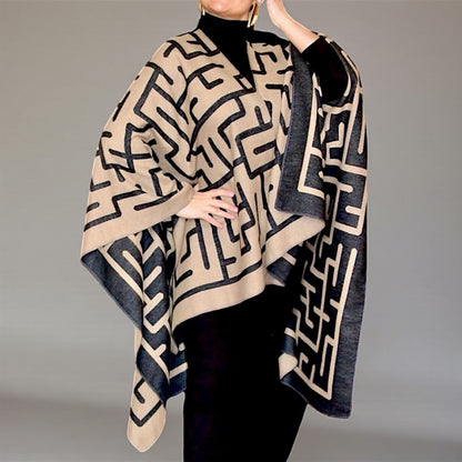 Ruana Reversible Maika