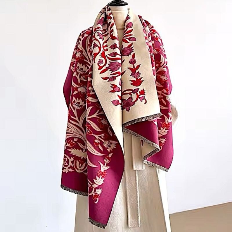 Pashmina/Chal/Bufanda Reversible