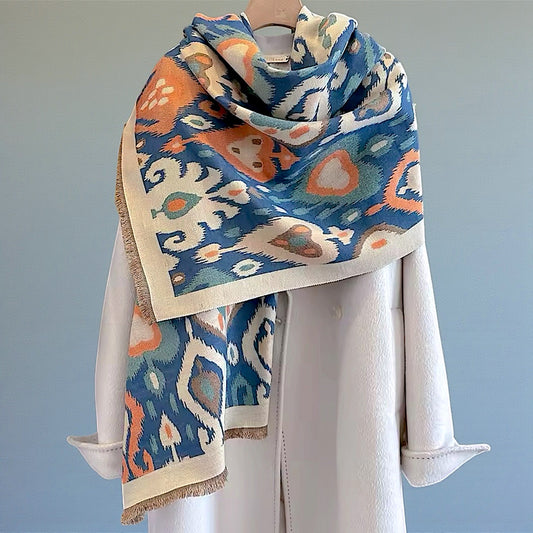 Pashmina/Chal/Bufanda Reversible