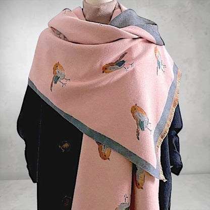 Pashmina/Chal/Bufanda Reversible