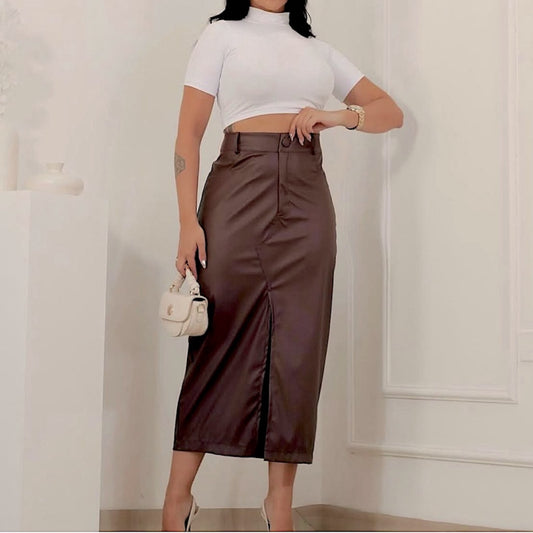 Pollera Eco Cuero Elsa